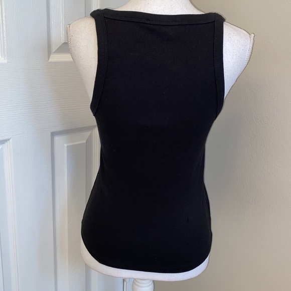 Zara Tops Zara Ribbed Tank Top In Black Poshmark